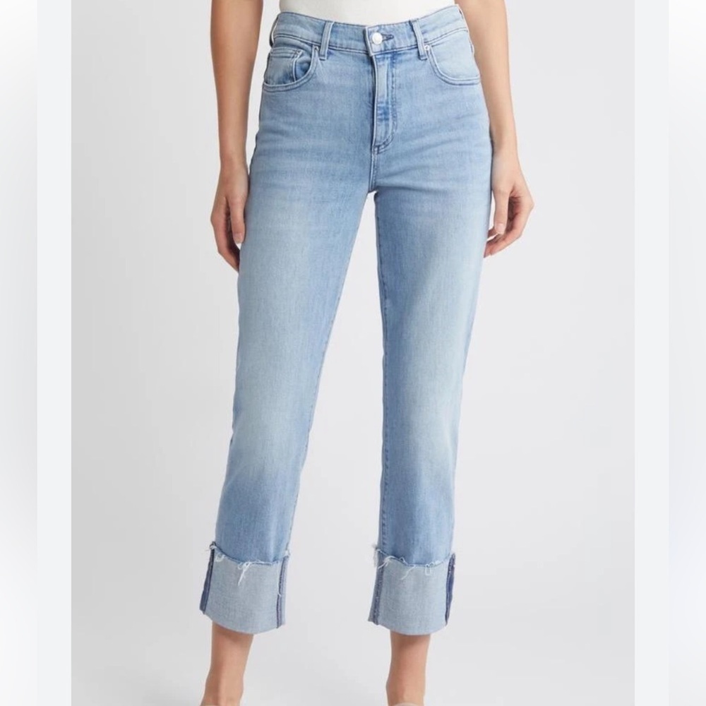 NWT Le Jean Easy Slim Cuffed Jeans Size 24